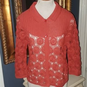 Talbots Crocheted sweater